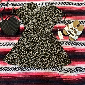 Purple Snow Floral Dress